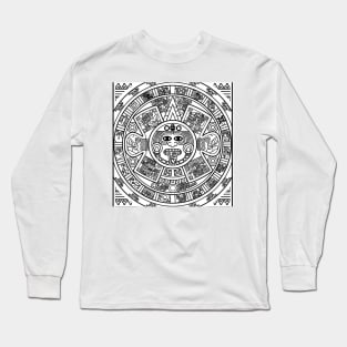 aztec calendar Long Sleeve T-Shirt